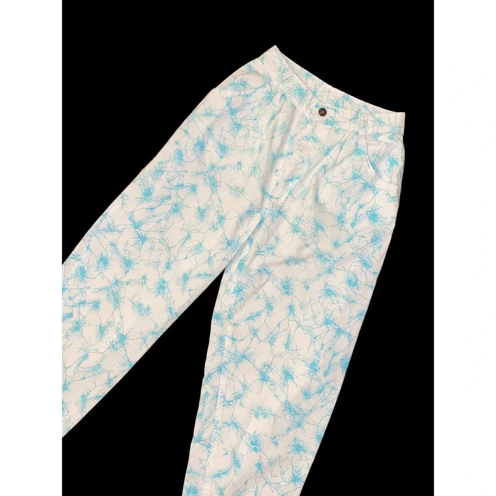 VTG 80s Levi's Sample Pleated High Waist Relaxed Tapered‎ Twill Pants Women's 9 - Picture 2 of 12